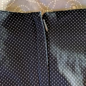 Navy polka dot dress